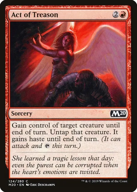 Act of Treason, Magic card M20 124 — Core Set 2020 set