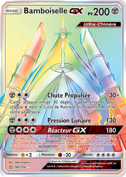 Bamboiselle GX, carte Pokémon UPR 162 — extension Ultra-Prisme