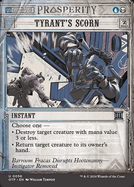 Tyrant's Scorn, Magic card OTP 56 — Breaking News set