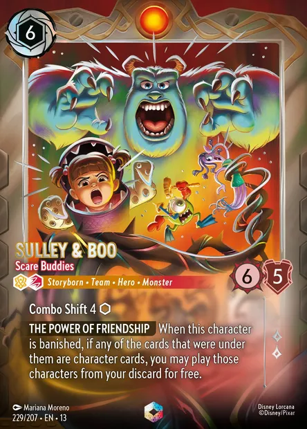 Sulley & Boo - Scare Buddies, Disney Lorcana card CH13-229 — Attack of the Vine! set