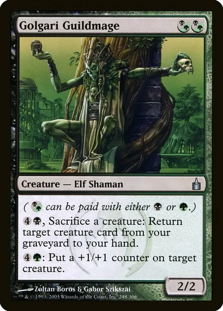 Golgari Guildmage, Magic card RAV 248 — Ravnica: City of Guilds set
