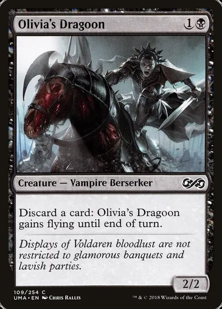 Olivia's Dragoon, Magic card UMA 109 — Ultimate Masters set