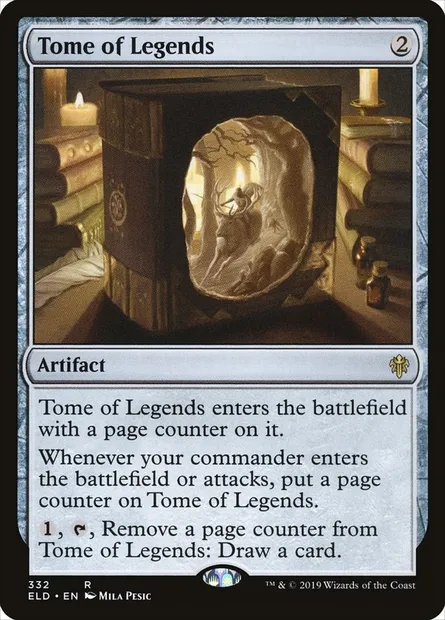 Tome of Legends, Magic card ELD 332 — Throne of Eldraine set