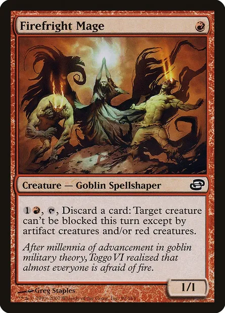 Firefright Mage, Magic card PLC 99 — Planar Chaos set