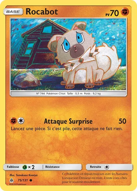 Rocabot, carte Pokémon FLI 75 — extension Lumière Interdite