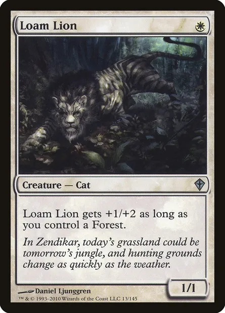 Loam Lion, Magic card WWK 13 — Worldwake set