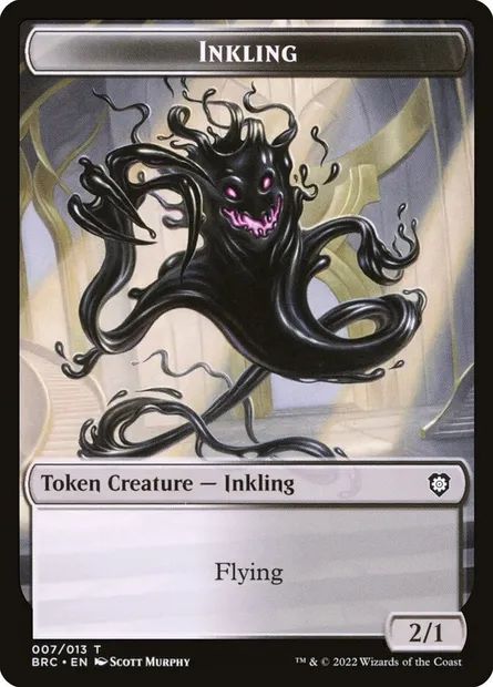 Inkling, carte Magic TBRC 7 — extension The Brothers' War Commander Tokens