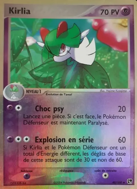 Kirlia, carte Pokémon SS 40 — extension EX Tempête de sable