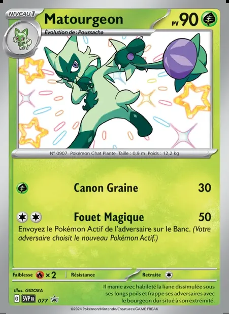 Matourgeon, carte Pokémon PR-SV 077 — extension SVP Black Star Promos