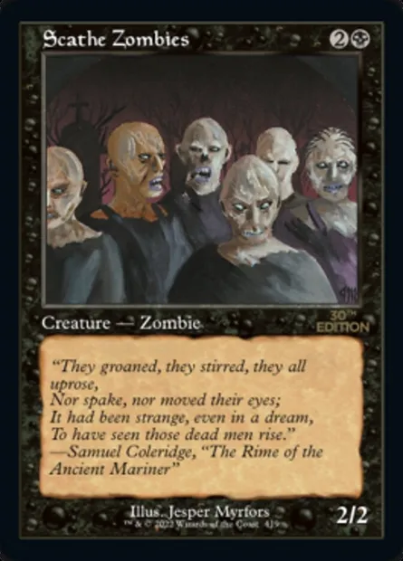 Scathe Zombies, Magic card 30A 419 — 30th Anniversary Edition set