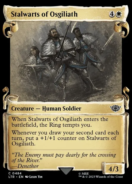 Stalwarts of Osgiliath, Magic card LTR 484 — The Lord of the Rings: Tales of Middle-earth set