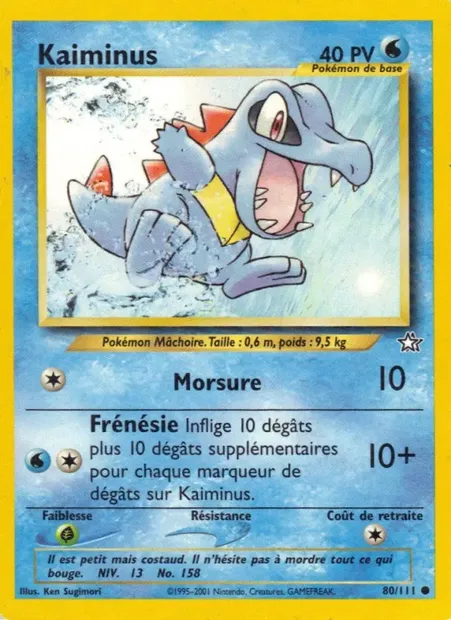 Kaiminus, carte Pokémon NG 80 — extension Neo Genesis