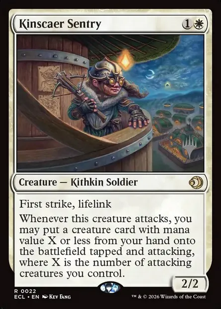 Kinscaer Sentry, Magic card PECL 22p — Lorwyn Eclipsed Promos set