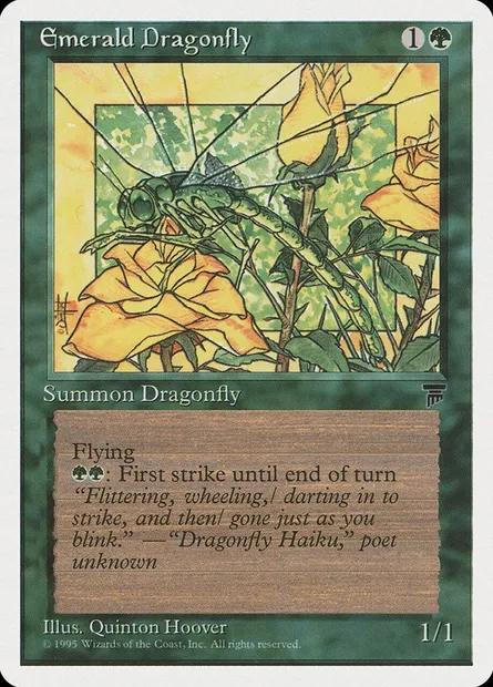 Emerald Dragonfly, Magic card CHR 63 — Chronicles set