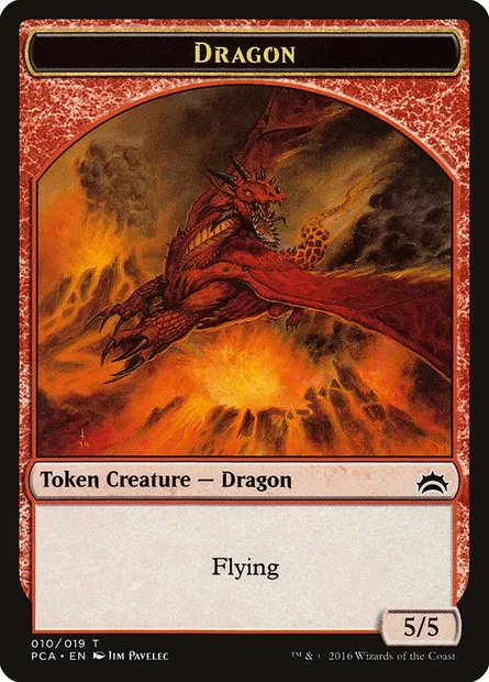 Dragon, Magic card TPCA 10 — Planechase Anthology Tokens set