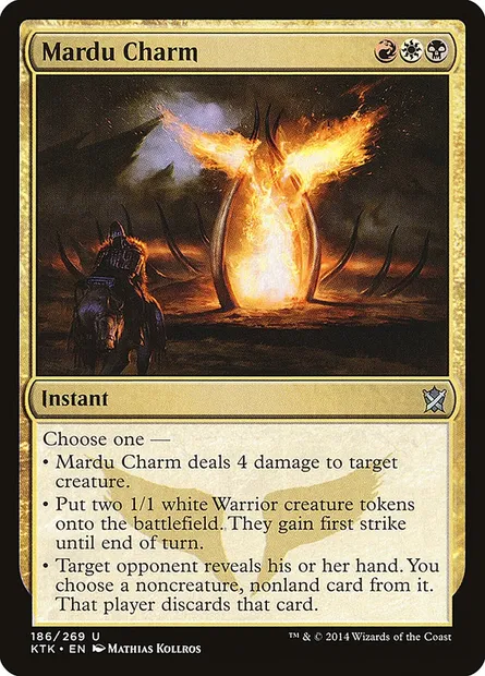 Mardu Charm, Magic card KTK 186 — Khans of Tarkir set