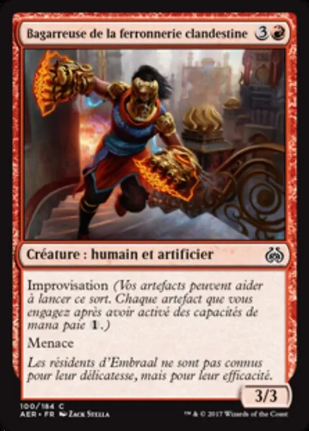Bagarreuse de la ferronnerie clandestine, carte Magic AER 100 — extension La révolte éthérique