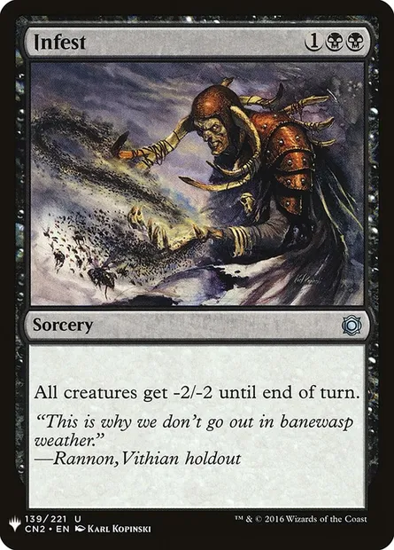 Infestation, carte Magic PLST CN2-139 — extension The List