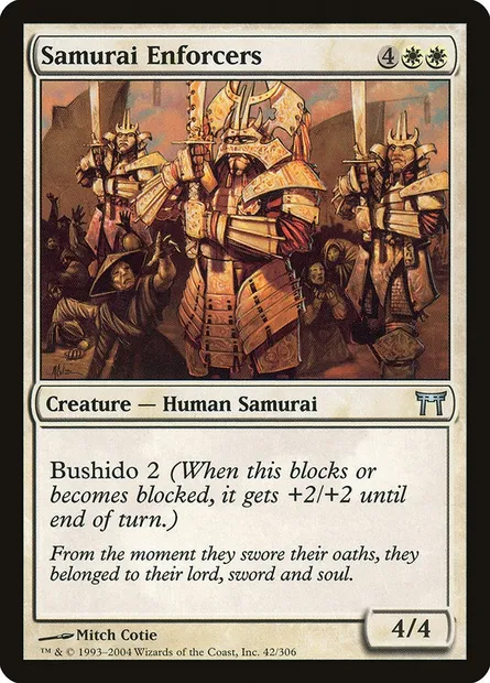 Samurai Enforcers, Magic card CHK 42 — Champions of Kamigawa set