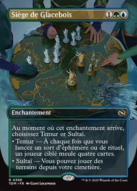 Siège de Glacebois, carte Magic TDM 386 — extension Tarkir: Dragonstorm