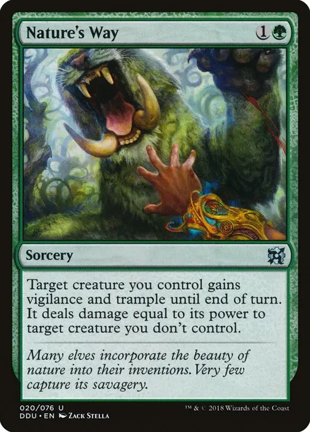 Nature's Way, Magic card DDU 20 — Duel Decks: Elves vs. Inventors set