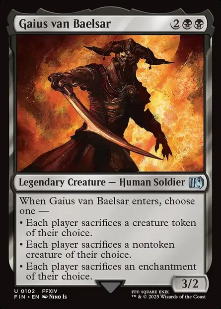 Gaius van Baelsar, Magic card FIN 102 — Final Fantasy set