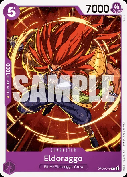 Eldoraggo, carte One Piece OP06-070 — extension ONE PIECE CARD THE BEST