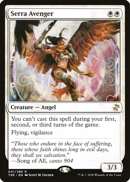 Serra Avenger, Magic card TSR 41 — Time Spiral Remastered set