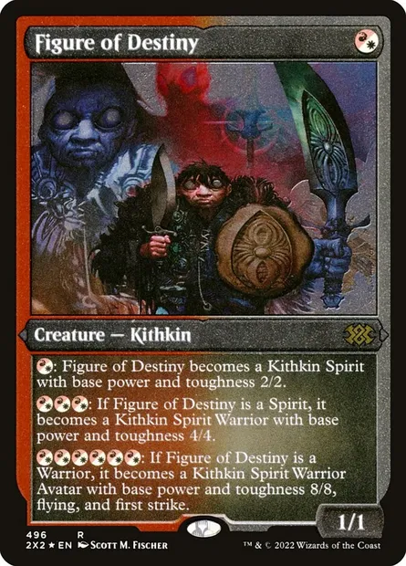 Figure of Destiny, Magic card 2X2 496 — Double Masters 2022 set
