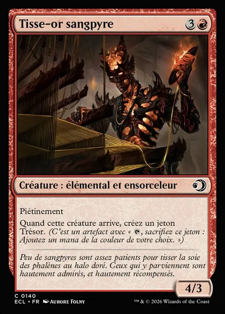 Tisse-or sangpyre, carte Magic ECL 140 — extension Lorwyn Eclipsed