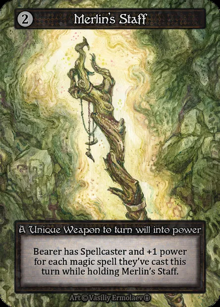 Merlin's Staff, carte Sorcery ATH 178 — extension Arthurian Legends