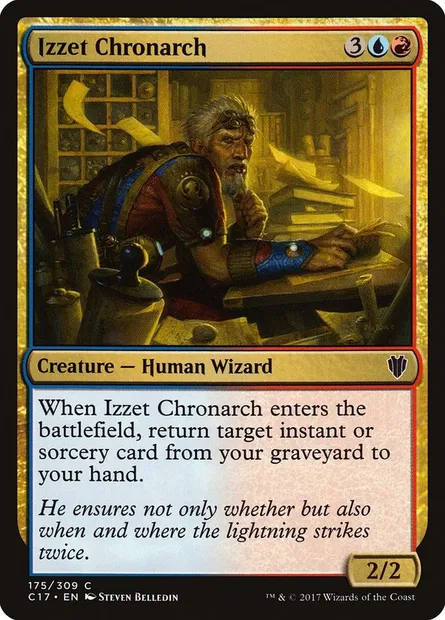 Izzet Chronarch, Magic card C17 175 — Commander 2017 set