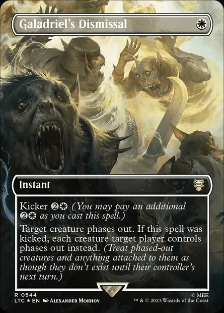 Galadriel's Dismissal, Magic card LTC 544 — Tales of Middle-earth Commander set