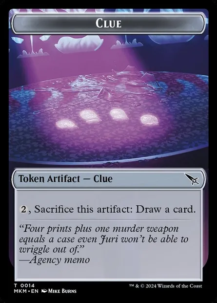 Clue, Magic card TMKM 14 — Murders at Karlov Manor Tokens set