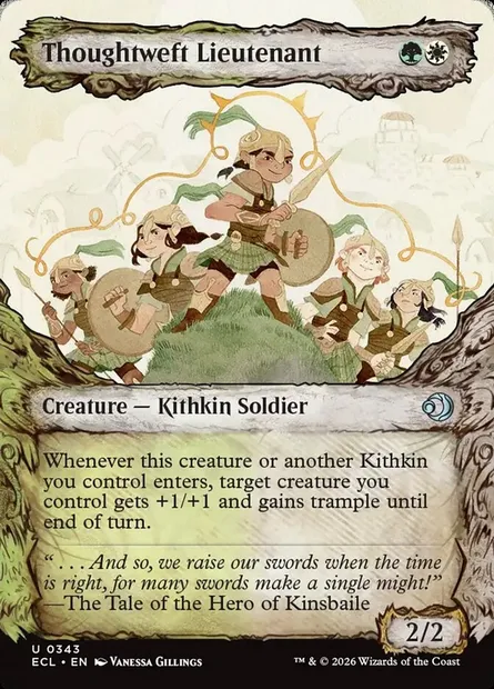 Thoughtweft Lieutenant, Magic card ECL 343 — Lorwyn Eclipsed set