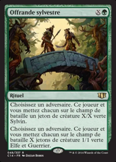 Offrande sylvestre, carte Magic C14 48 — extension Commander 2014