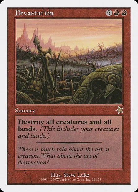 Devastation, Magic card S99 94 — Starter 1999 set