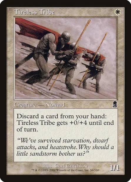 Tireless Tribe, Magic card ODY 56 — Odyssey set