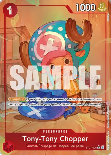 Tony-Tony Chopper, carte One Piece ST01-006 — extension Straw Hat Crew