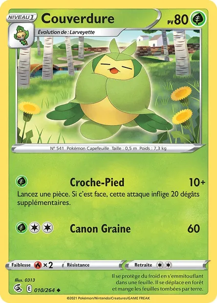 Couverdure, carte Pokémon FST 10 — extension Poing de Fusion