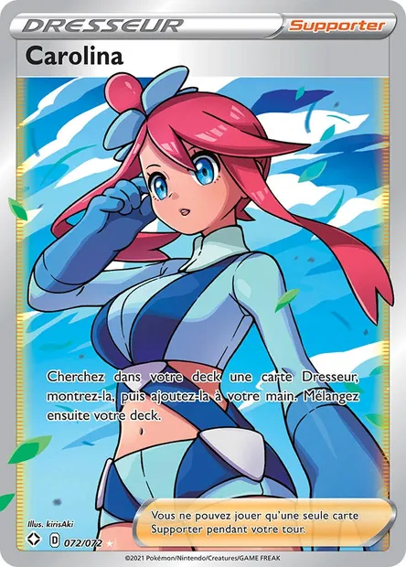 Carolina, carte Pokémon SHF 72 — extension Destinées Radieuses