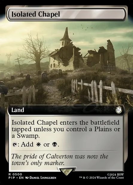 Isolated Chapel, Magic card PIP 500 — Fallout set