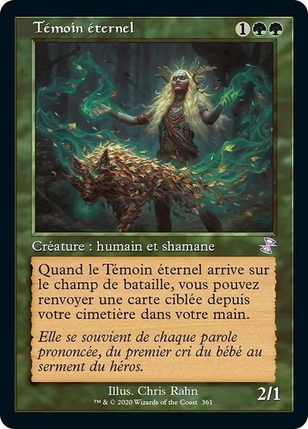 Témoin éternel, carte Magic TSR 361 — extension Spirale Temporelle Remastered