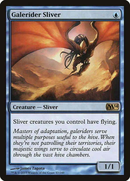 Galerider Sliver, Magic card M14 57 — Magic 2014 set