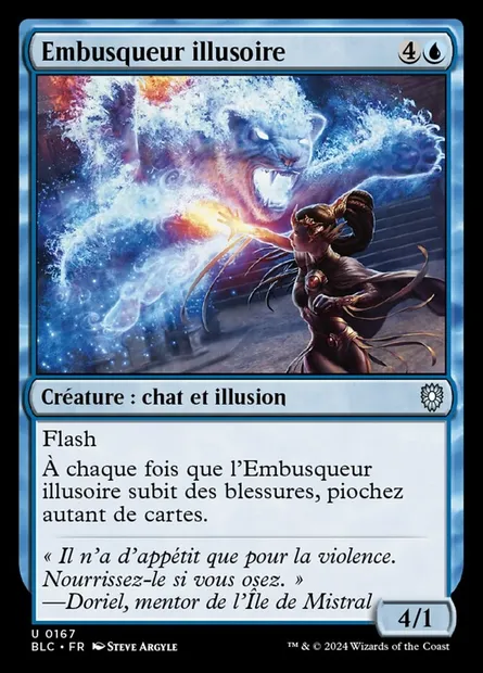 Embusqueur illusoire, carte Magic BLC 167 — extension Bloomburrow Commander