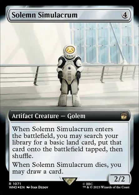 Simulacre solennel, carte Magic WHO 1071 — extension Doctor Who
