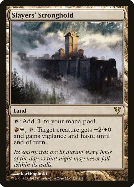 Slayers' Stronghold, Magic card AVR 229 — Avacyn Restored set