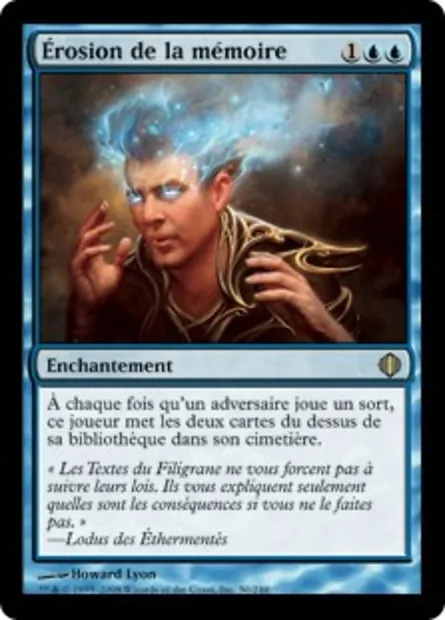 Érosion de la mémoire, carte Magic ALA 50 — extension Les éclats d'Alara