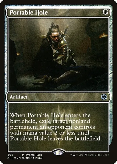 Portable Hole, Magic card AFR 398 — Adventures in the Forgotten Realms set