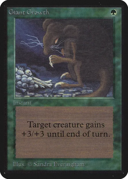 Giant Growth, Magic card LEA 197 — Limited Edition Alpha set